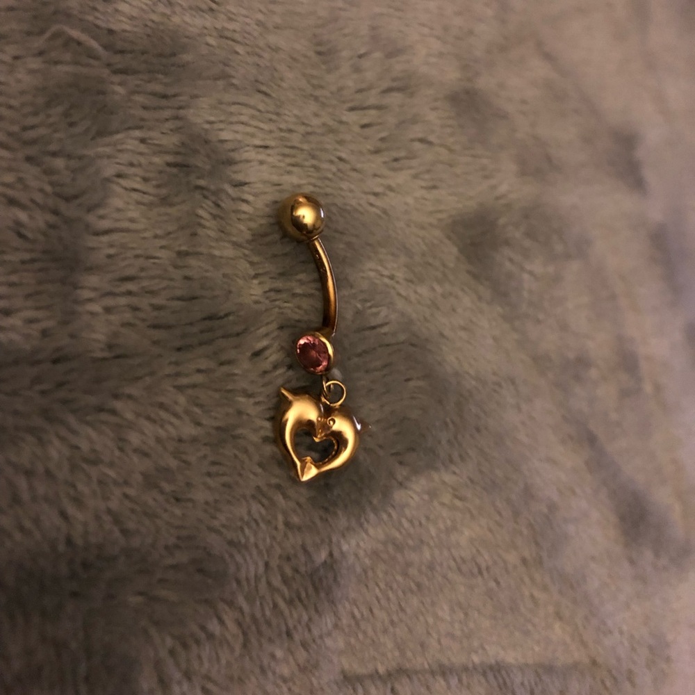 ⭐️ dolphin belly ring
